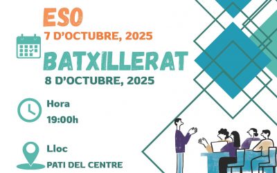 Reunió famílies ESO i BAT 2025/26