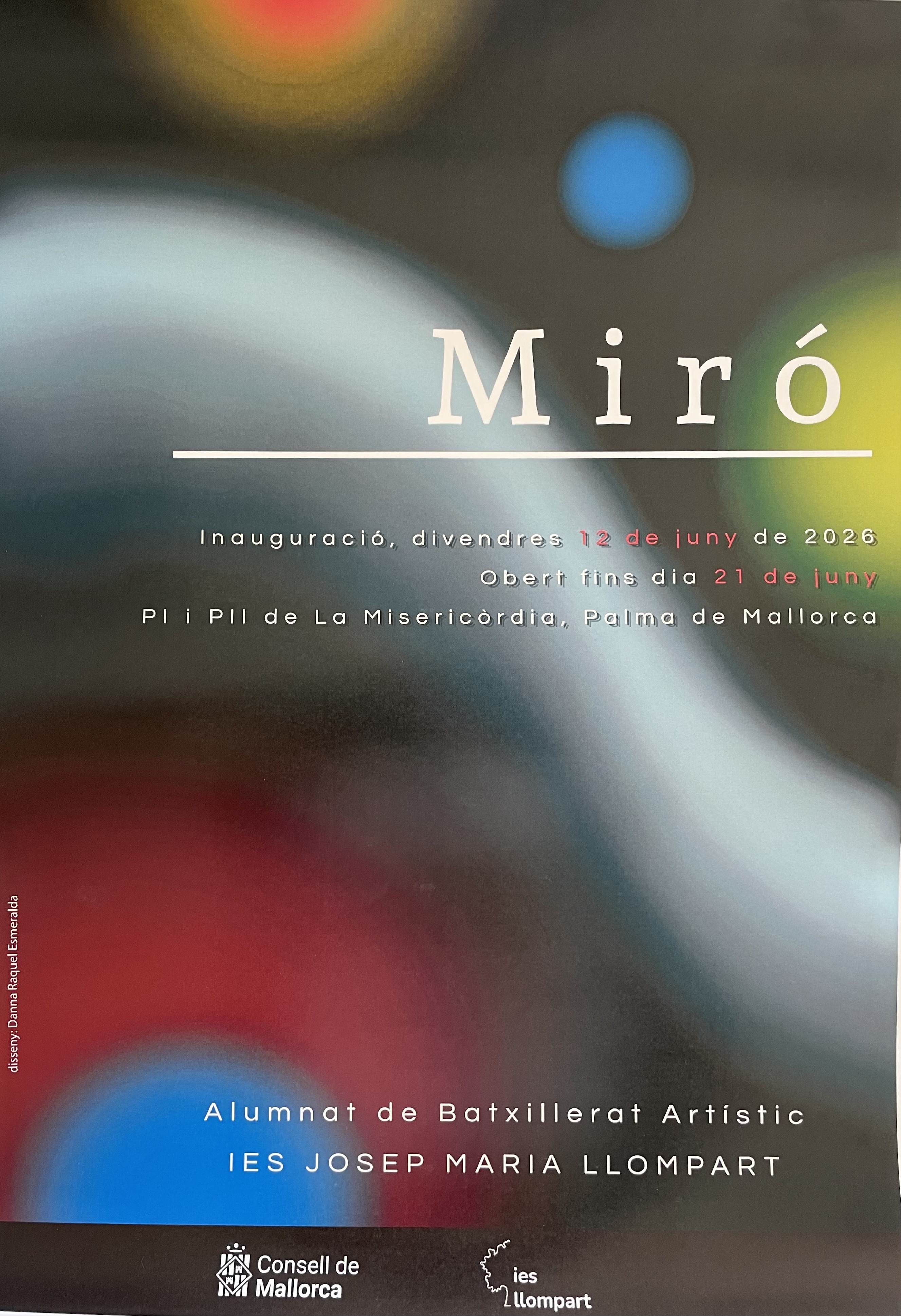 Acte d’inauguració de la 26è exposició final de curs dels alumnes del batxillerat artístic